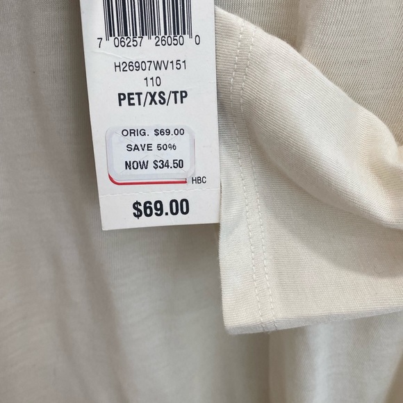 3/$12 Style & Co petite blouse with lace - Picture 3 of 4